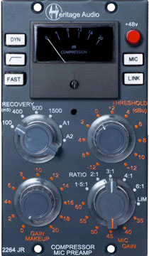 Heritage Audio 2264 JR  Compressor / Mic Pre in 500 Series 