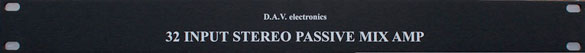 D.A.V. Electronics Passive Summing Mixer